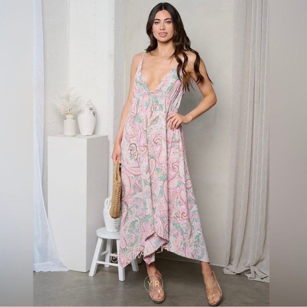 NEW Paisley Print Midi Dress - Picture 5 of 6